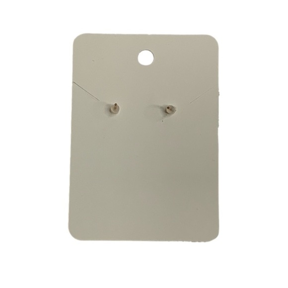 Gold diamond cross earrings - Picture 3 of 3